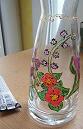 Vase peinture sur verre